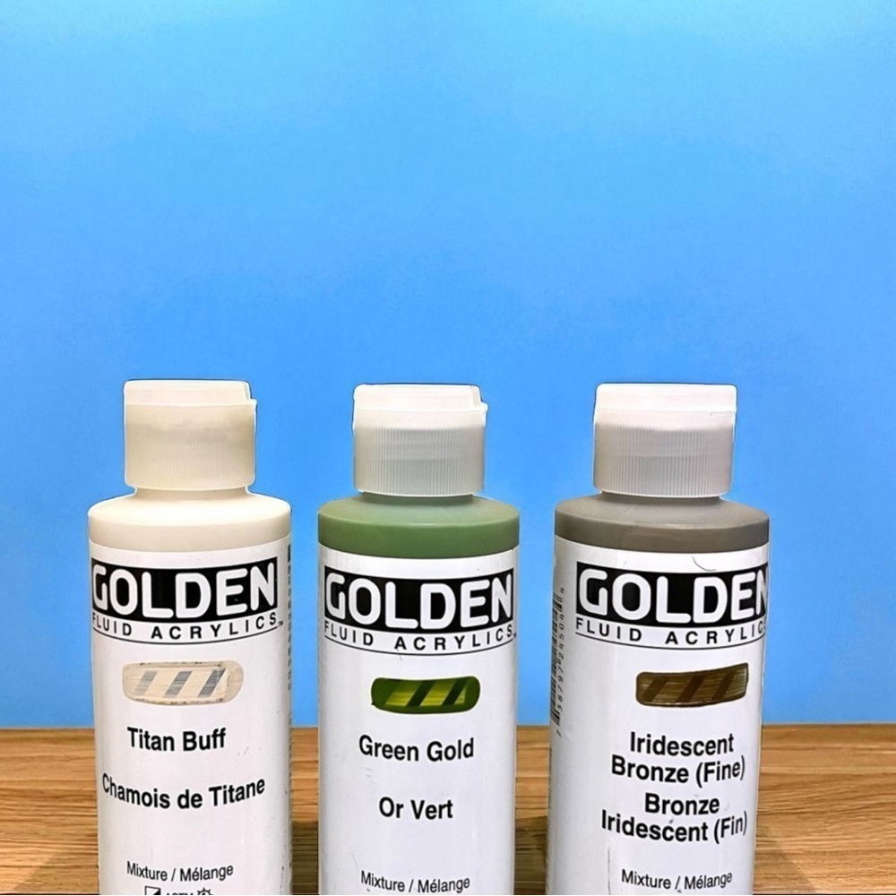 Lot of 5 GOLDEN Fluid Acrylics Paint Bundle -4 oz each Painting Supplies Art - Picture 5 of 5